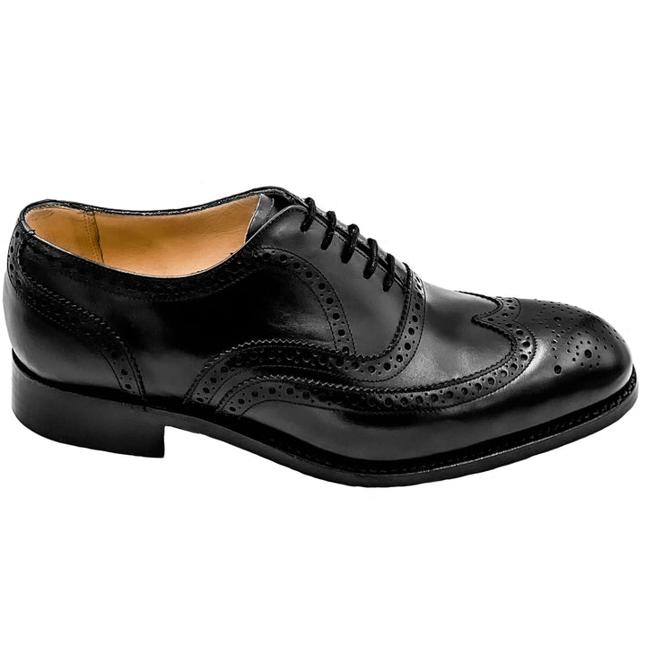 Malton Black Calf Leather Brogue