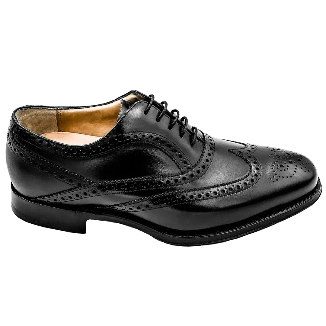 Turing Black Calf Leather Brogue