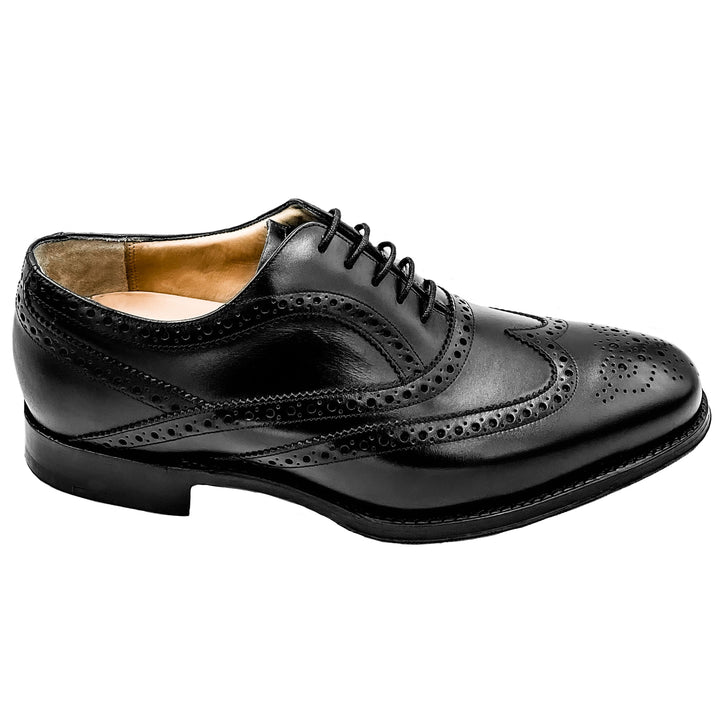 Turing Black Calf Leather Brogue
