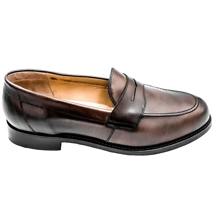 Portsmouth Dark Walnut Leather Penny Loafer