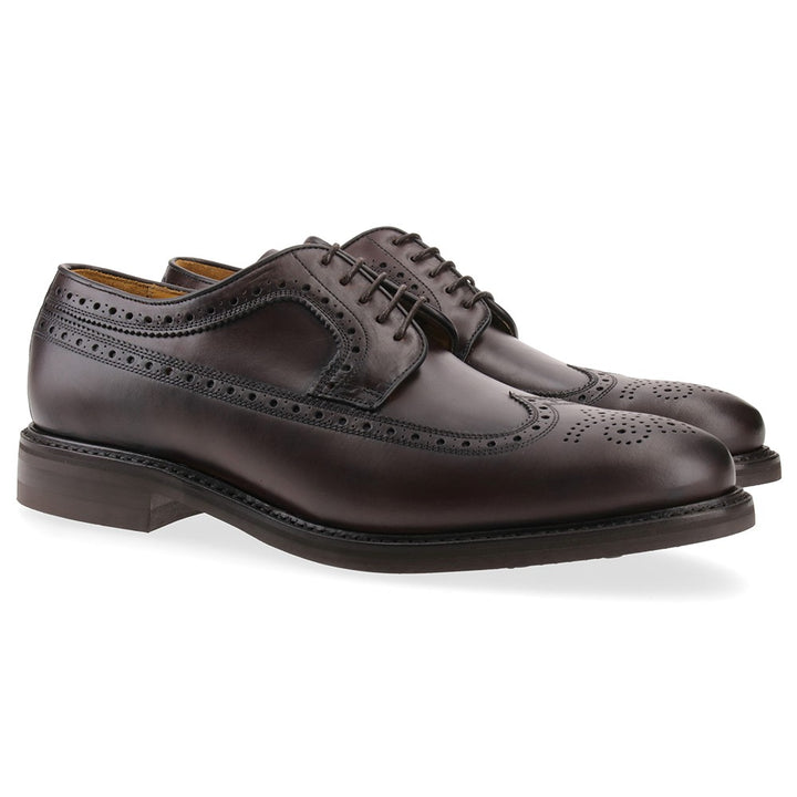 3681 - Dark Brown Leather Derby Brogue