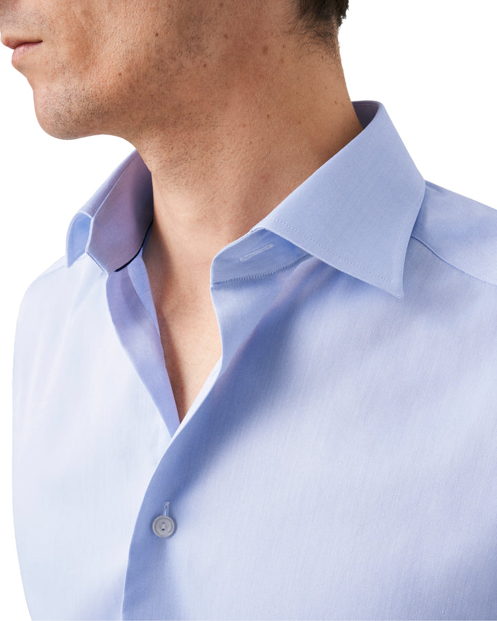 Contemporary Fit Signature Twill French Cuff - Light Blue