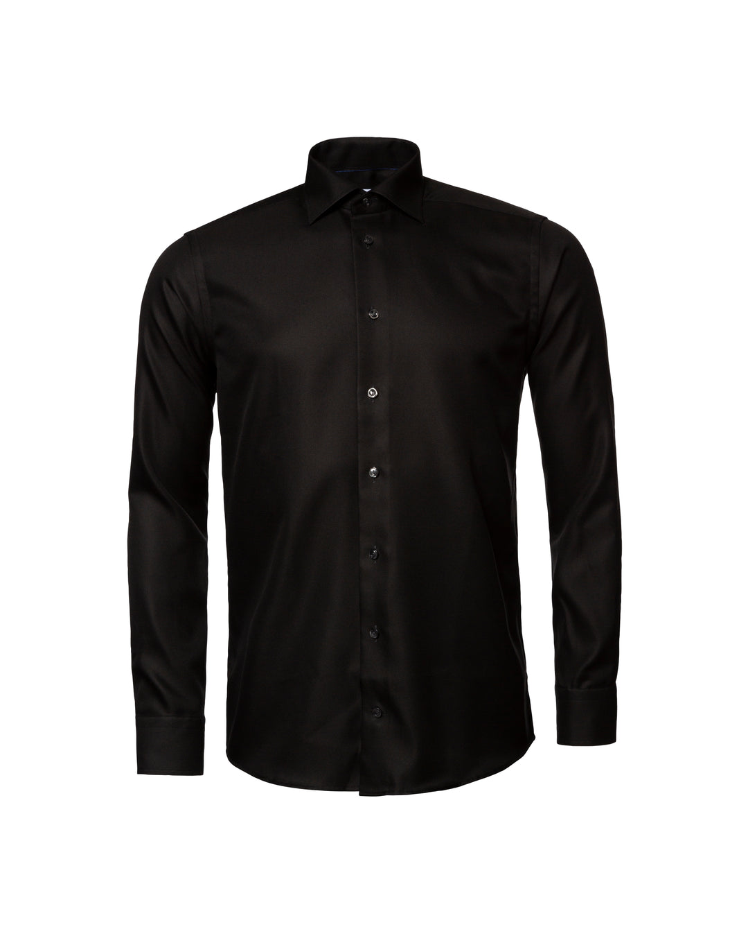 Slim Fit Textured Twill - Black