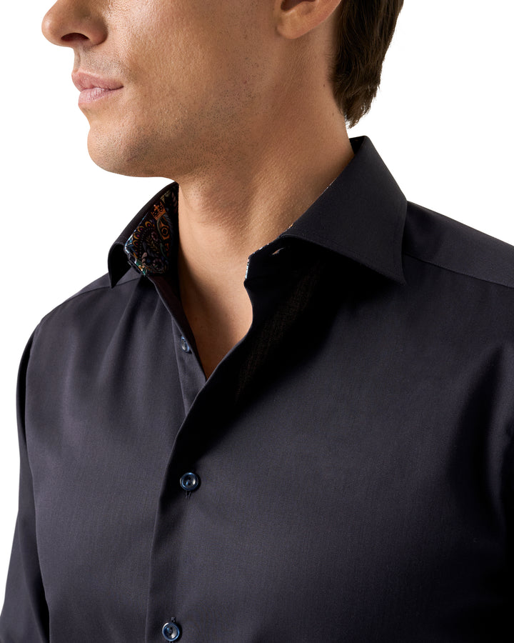 Contemporary Fit Signature Twill with Floral Effect Print Details