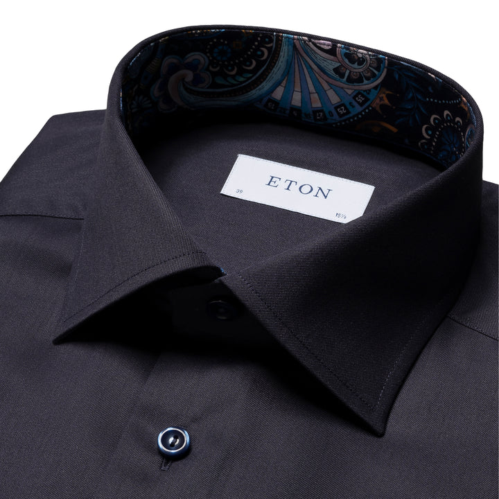 Contemporary Fit Signature Twill with Floral Effect Print Details