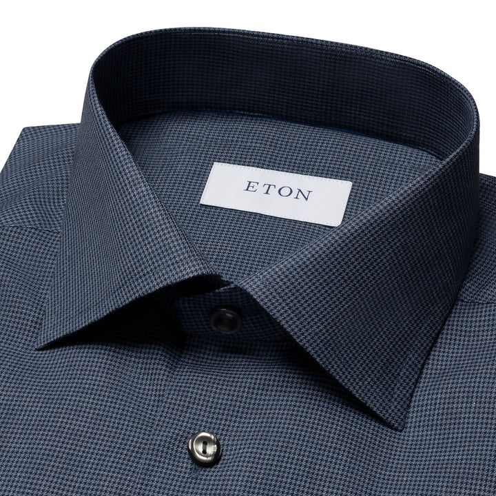 Contemporary Fit Houndstooth Wrinkle Free Flannel