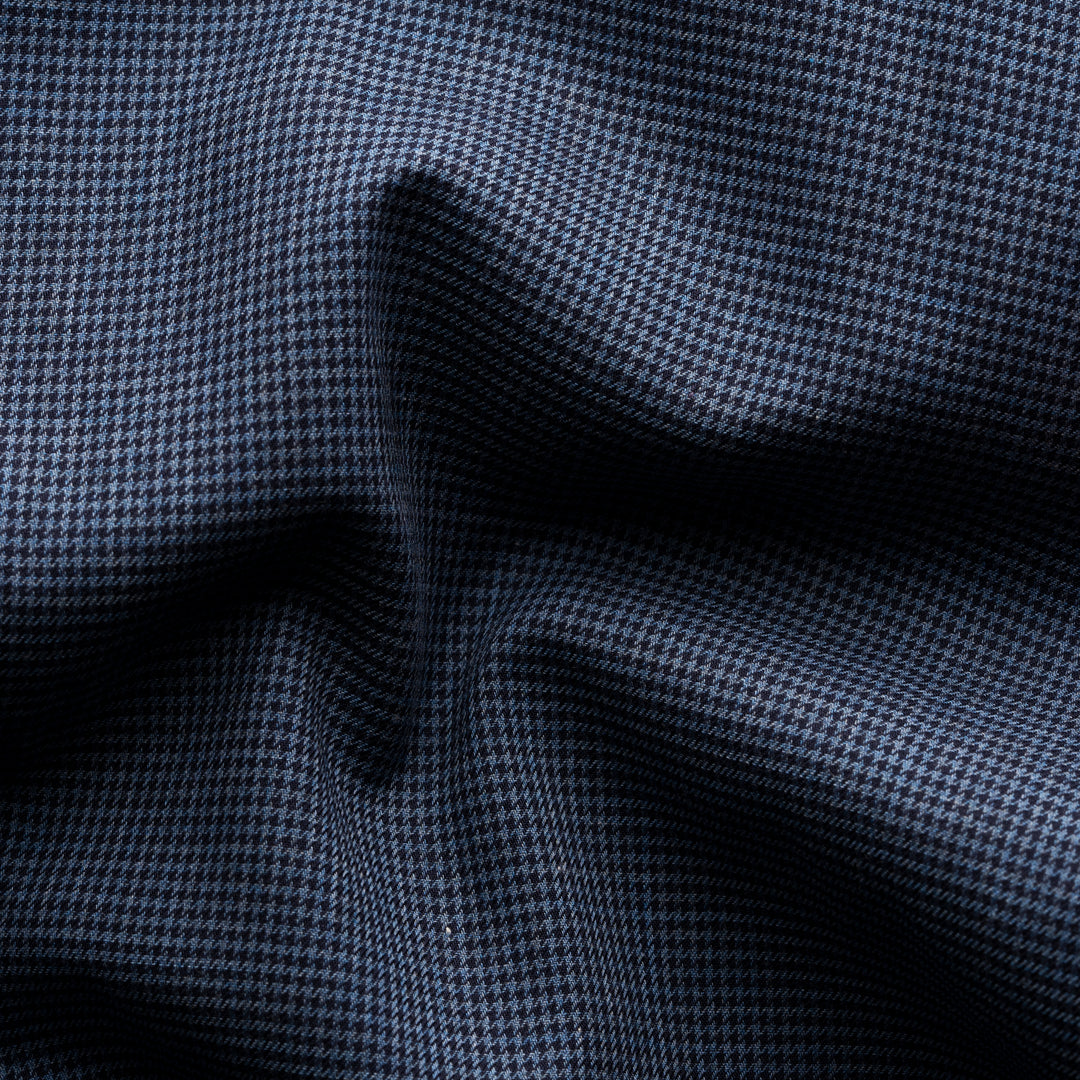 Contemporary Fit Houndstooth Wrinkle Free Flannel