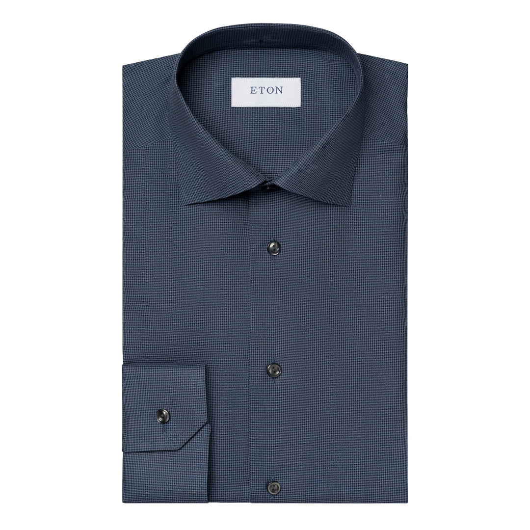 Contemporary Fit Houndstooth Wrinkle Free Flannel