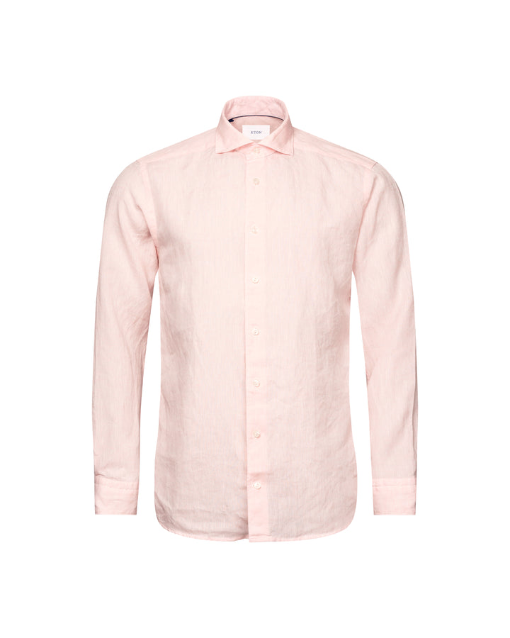 Contemporary Fit Casual Organic Linen - Pink