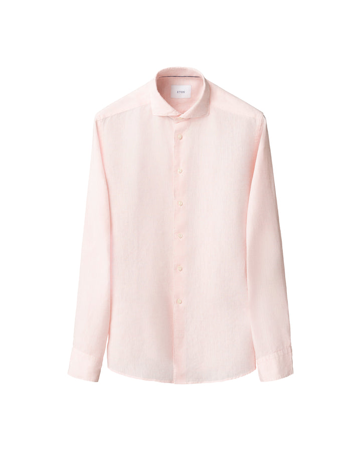Contemporary Fit Casual Organic Linen - Pink