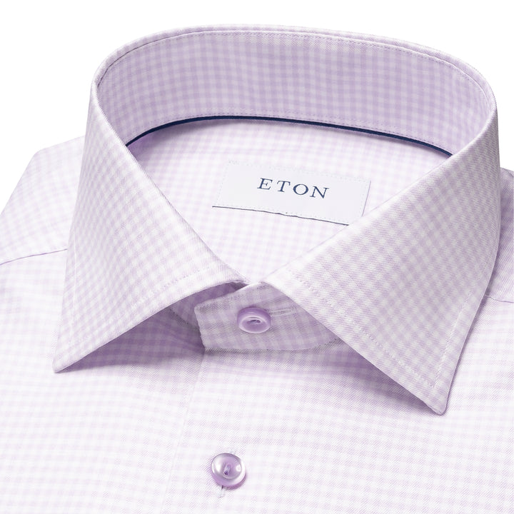 Slim Fit Check Cotton and Tencel™ Lyocell