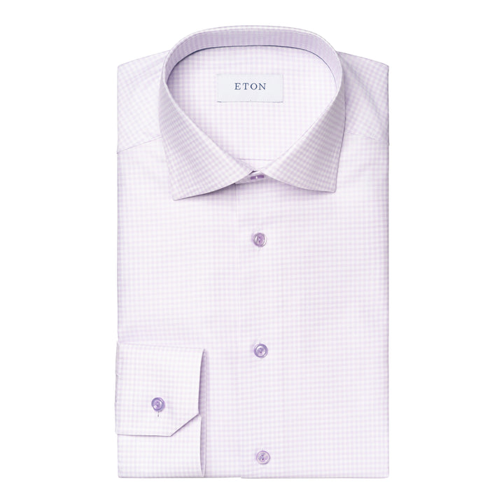 Slim Fit Check Cotton and Tencel™ Lyocell