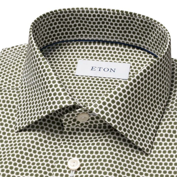 Slim Fit Micro Floral Signature Twill