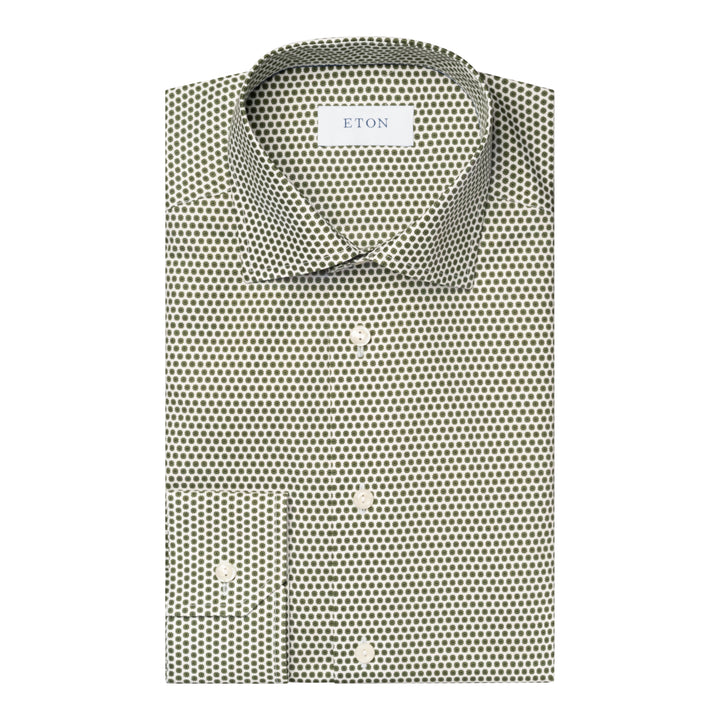 Slim Fit Micro Floral Signature Twill
