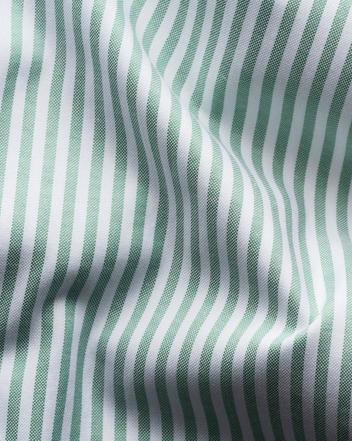 Slim Fit Bengal Striped Signature Oxford - Green