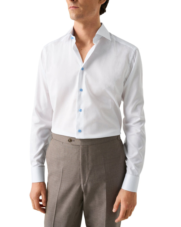 Slim Fit Signature Twill Effect - White