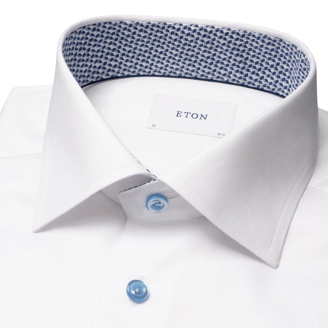 Slim Fit Signature Twill Effect - White