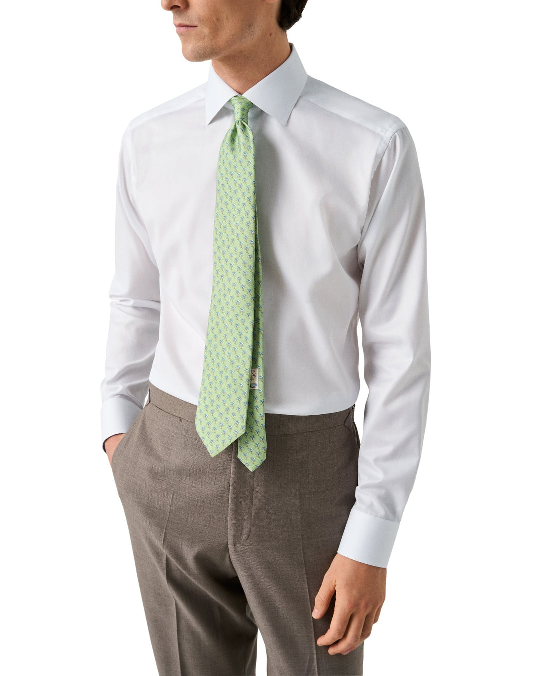 Slim Fit Signature Twill Effect - White