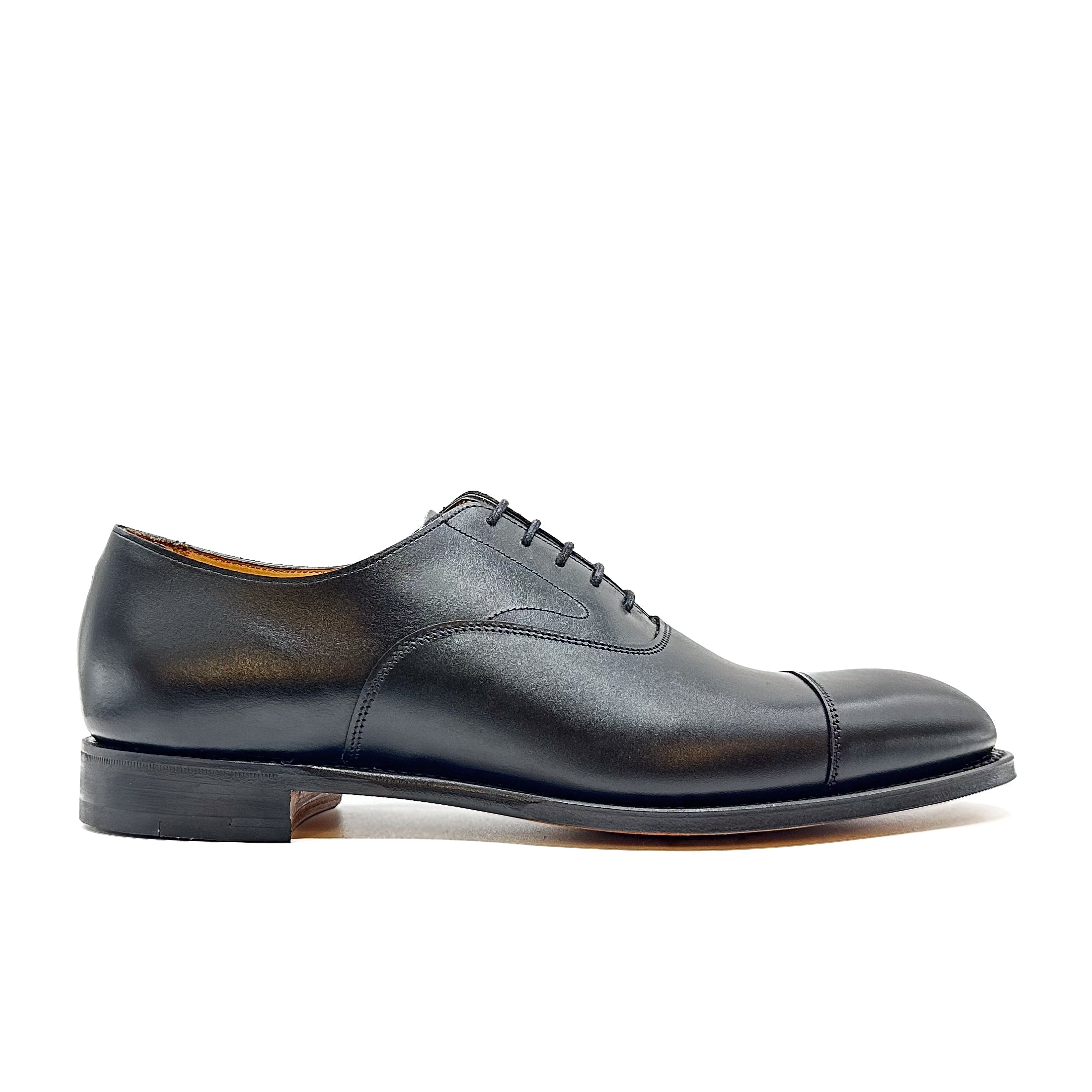 靴 CHEANEY, ALFRED BLACK CALF Alfred Black Calf Leather Oxford Cap Toe – Josephs Sydney