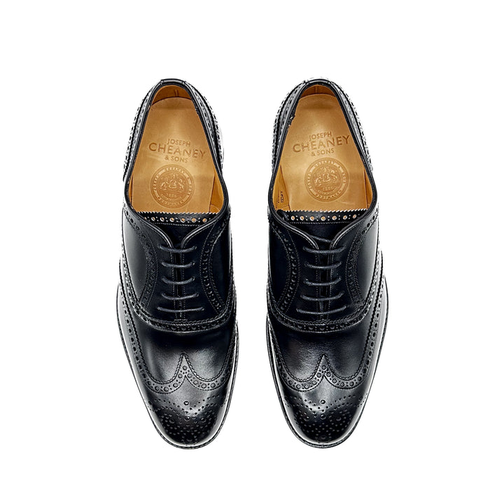 Arthur - Black Calf Leather Oxford Brogue