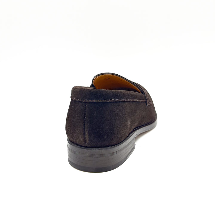 31525 Dark Brown Suede Penny Loafer