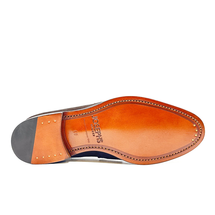31525 Dark Brown Suede Penny Loafer