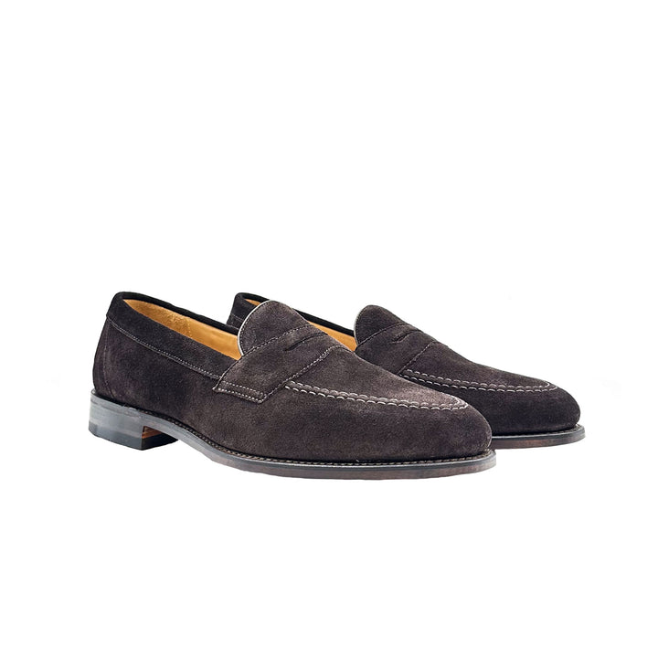Imperial Dark Brown Suede Penny Loafer