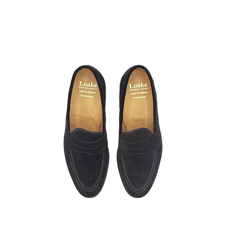 Imperial Dark Brown Suede Penny Loafer