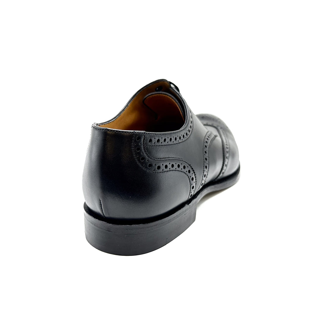 Grosvenor Onyx Black Calf Leather Derby Brogue