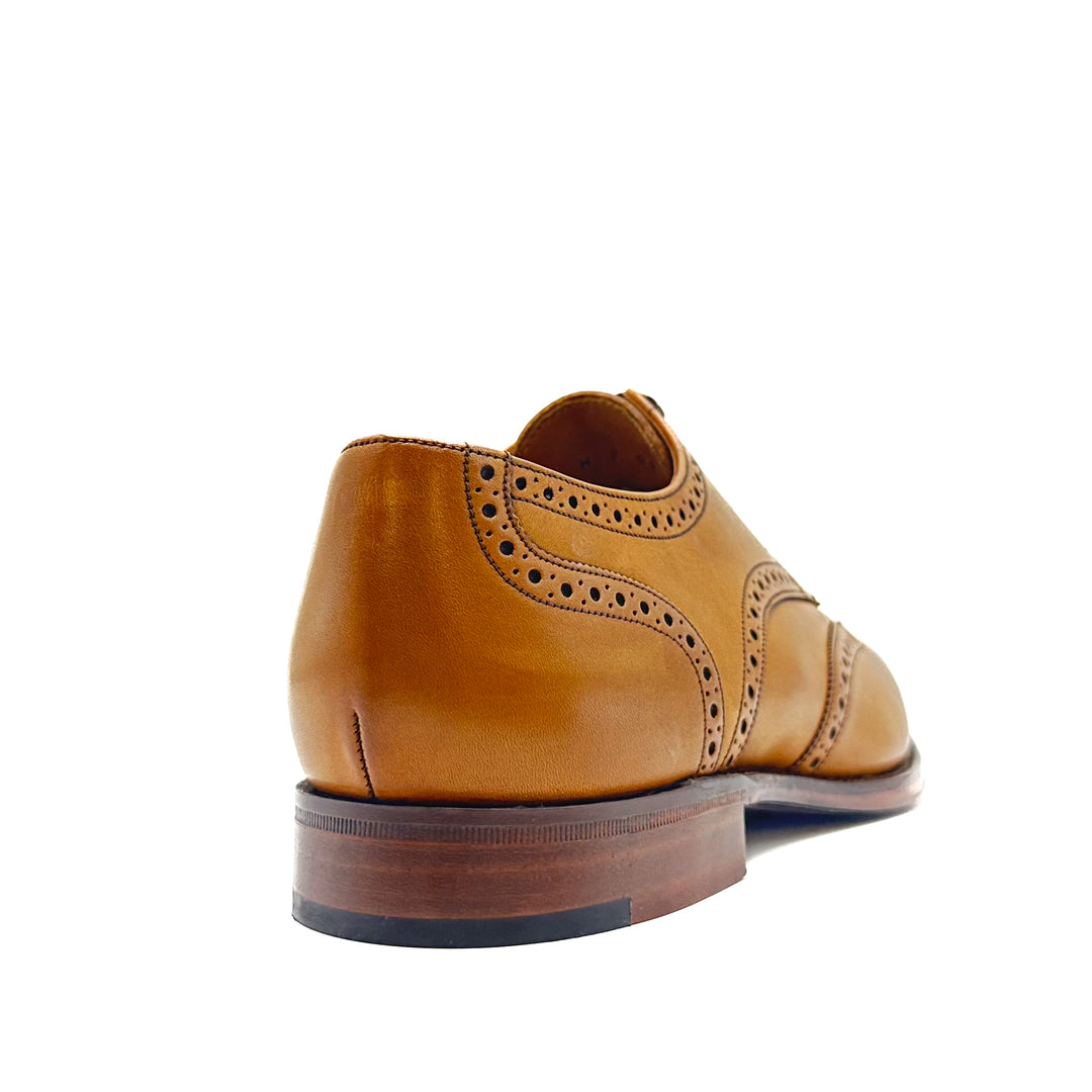 Grosvenor Burnt Pine Tan Calf Leather Derby Brogue