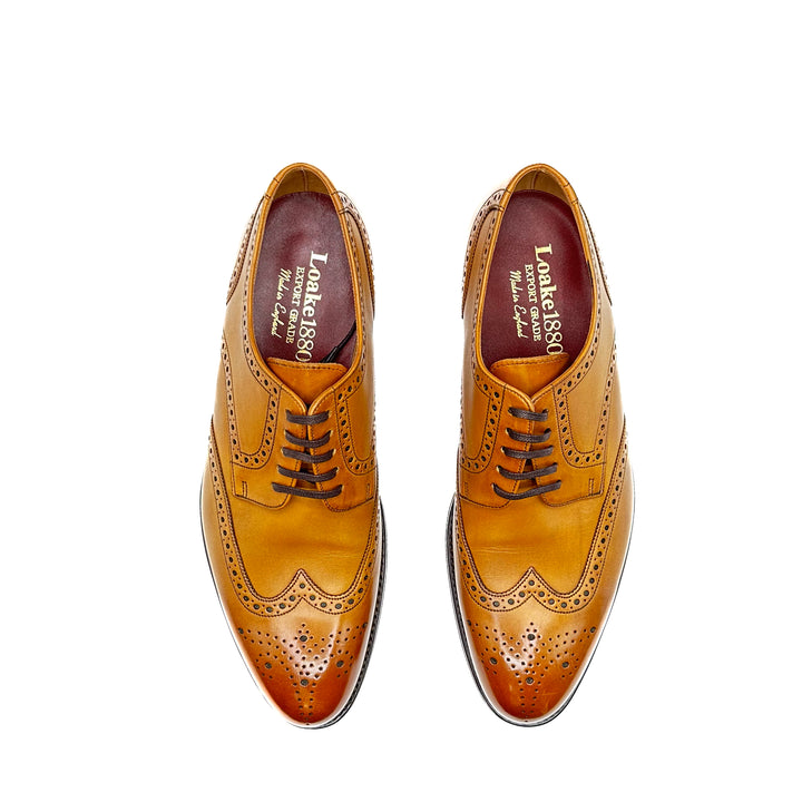 Grosvenor Burnt Pine Tan Calf Leather Derby Brogue