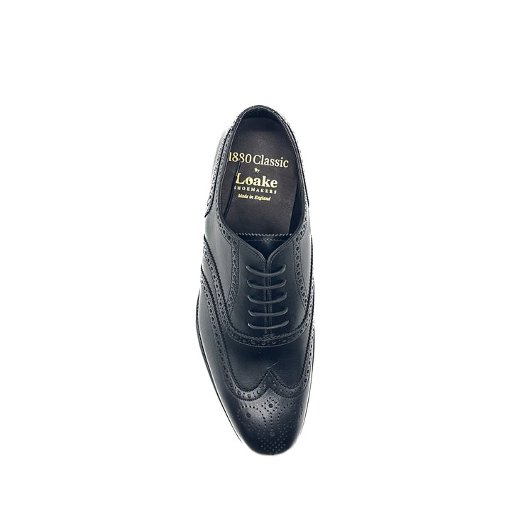 Buckingham Black Calf Leather Oxford Brogue