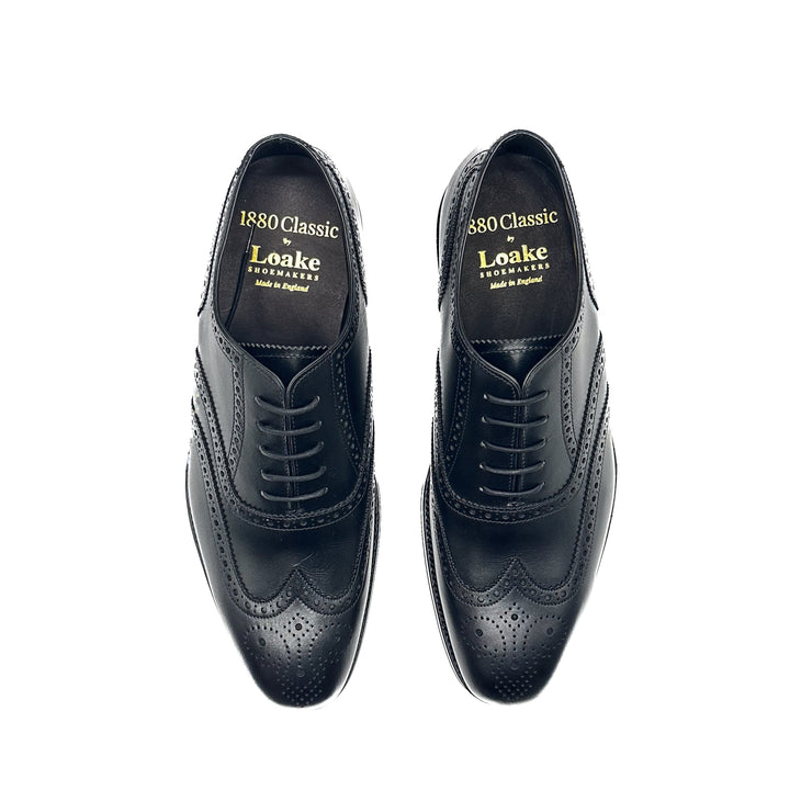 Buckingham Black Calf Leather Oxford Brogue
