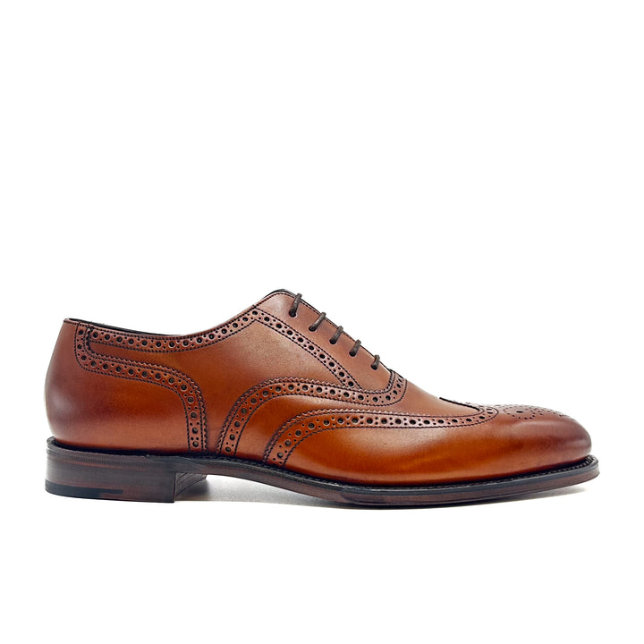Buckingham Brown Burnished Calf Leather Oxford Brogue