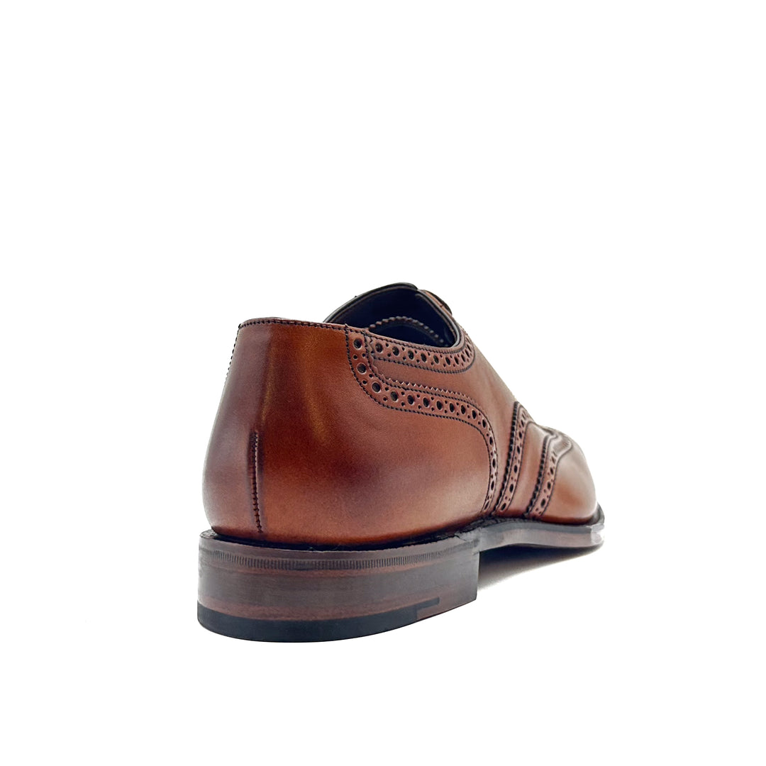 Buckingham Brown Burnished Calf Leather Oxford Brogue