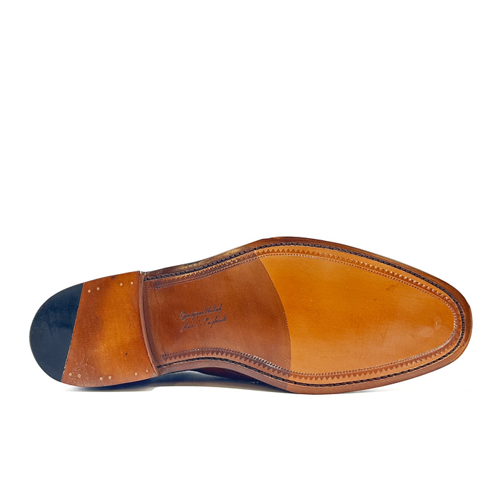 Buckingham Brown Burnished Calf Leather Oxford Brogue