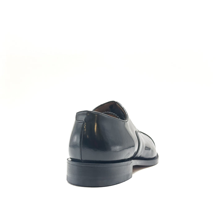 747 Black Polished Leather Oxford