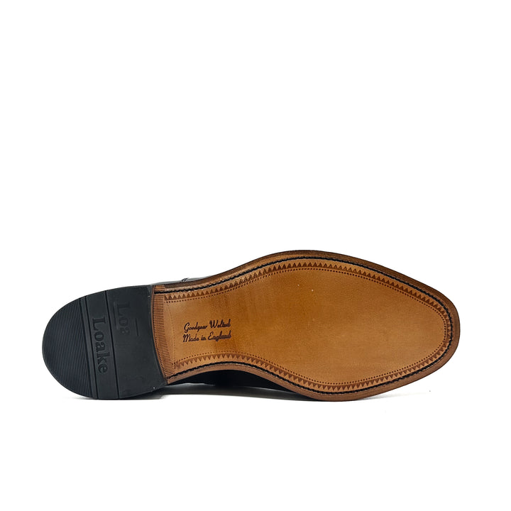 747 Black Polished Leather Oxford