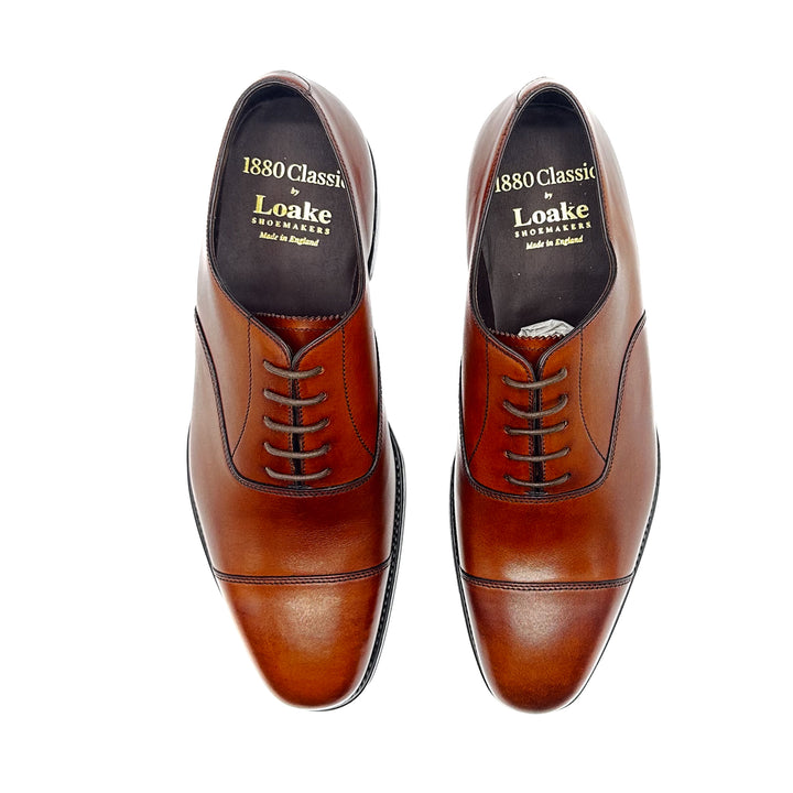 Aldwych Mahogany Burnished Calf Leather Oxford