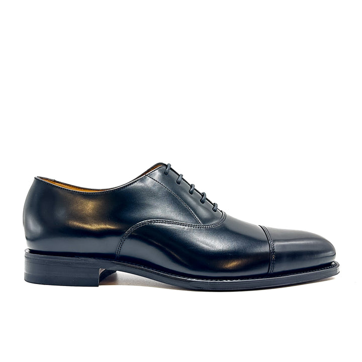 Elgin Black Polished Leather Oxford