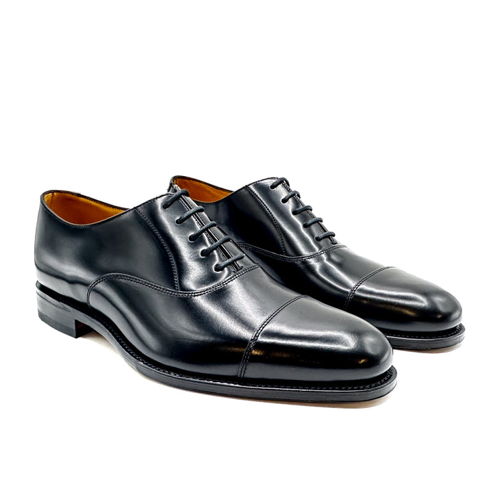 Elgin Black Polished Leather Oxford