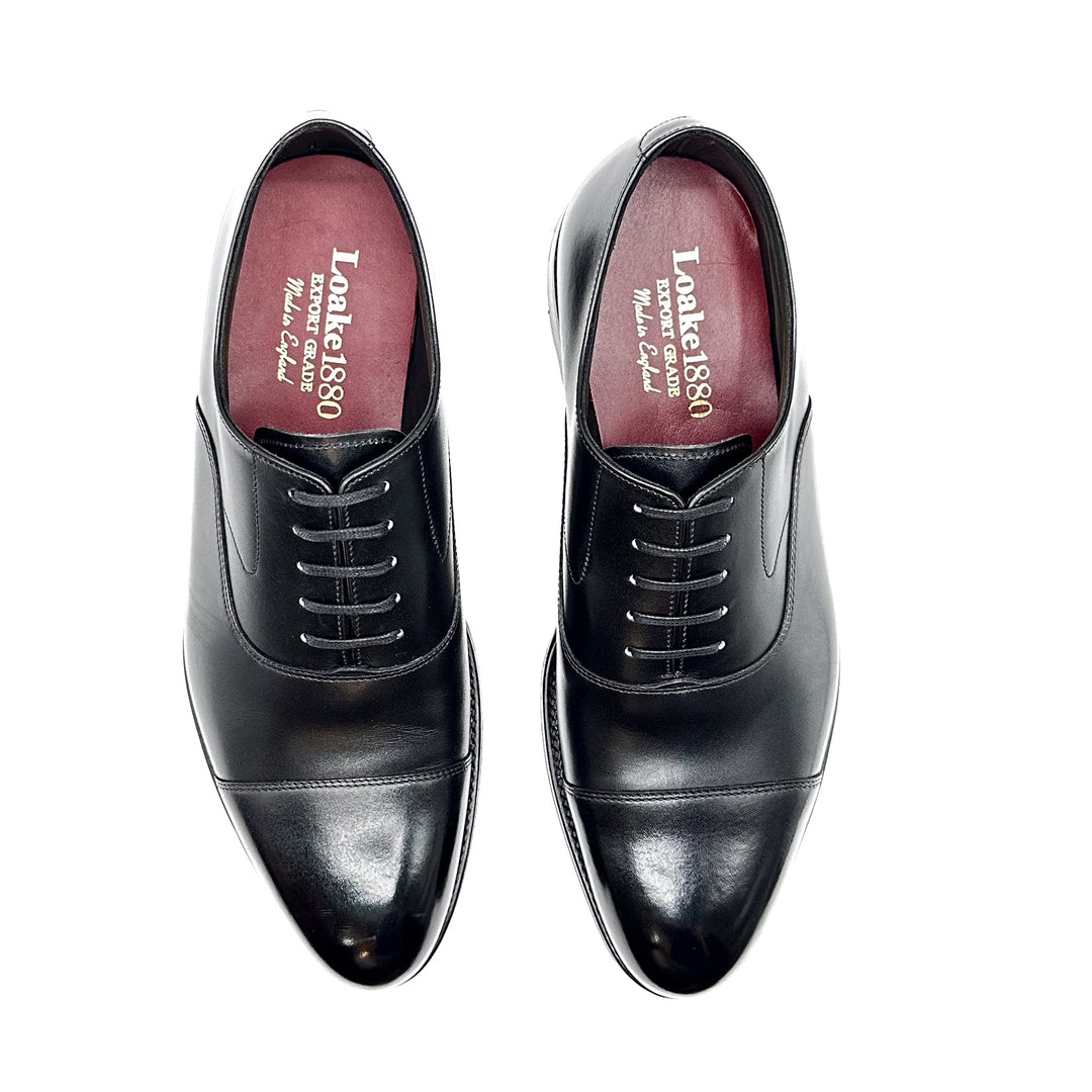 Hanover Onyx Black Calf Leather Oxford