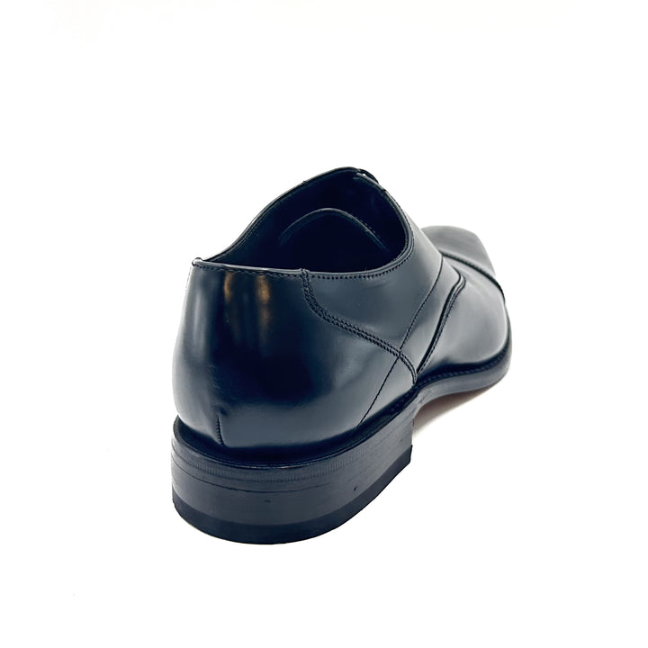 Sharp Black Polished Leather Oxford