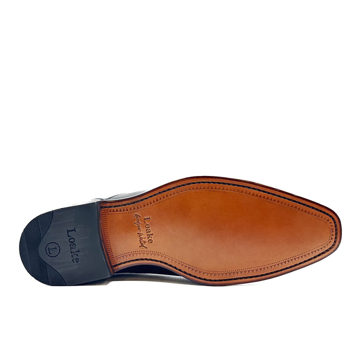 Sharp Black Polished Leather Oxford