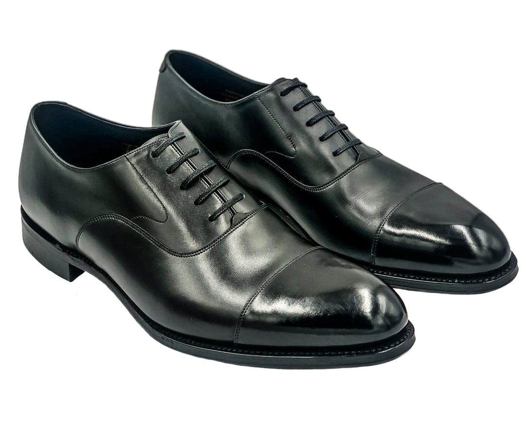 Hanover Onyx Black Calf Leather Oxford