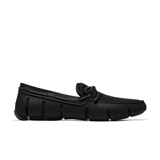 Braided Lace Loafer - Black