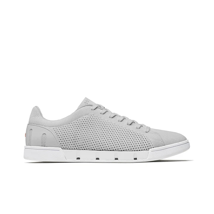 Breeze Tennis Knit - Light Gray/White
