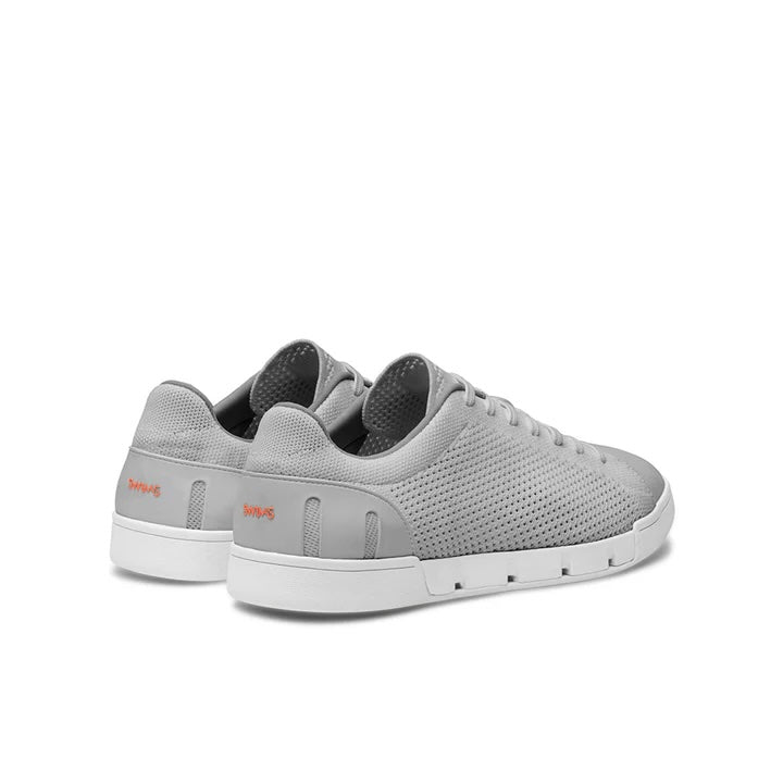Breeze Tennis Knit - Light Gray/White