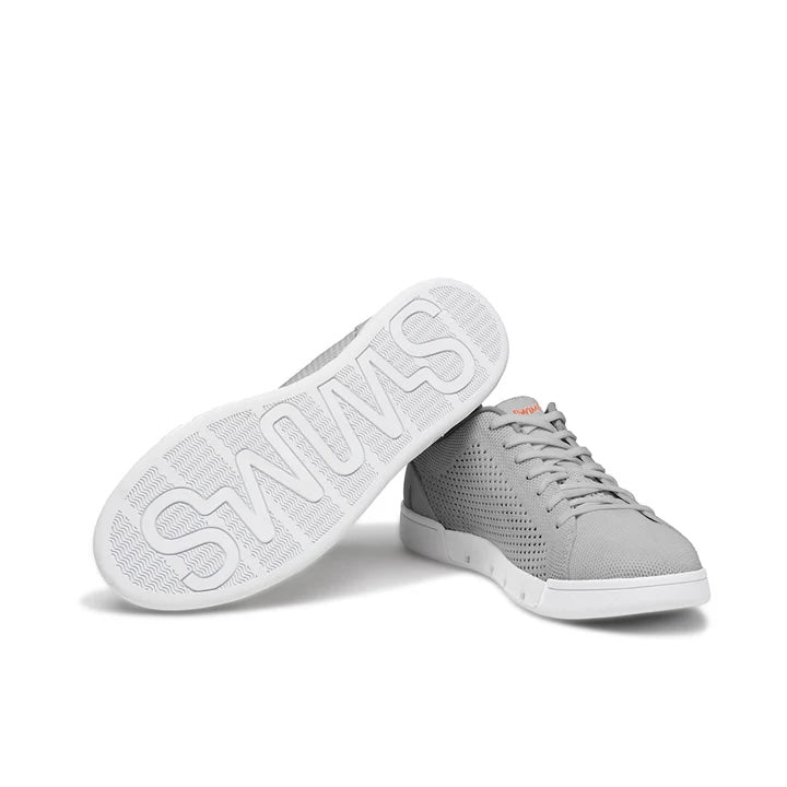 Breeze Tennis Knit - Light Gray/White