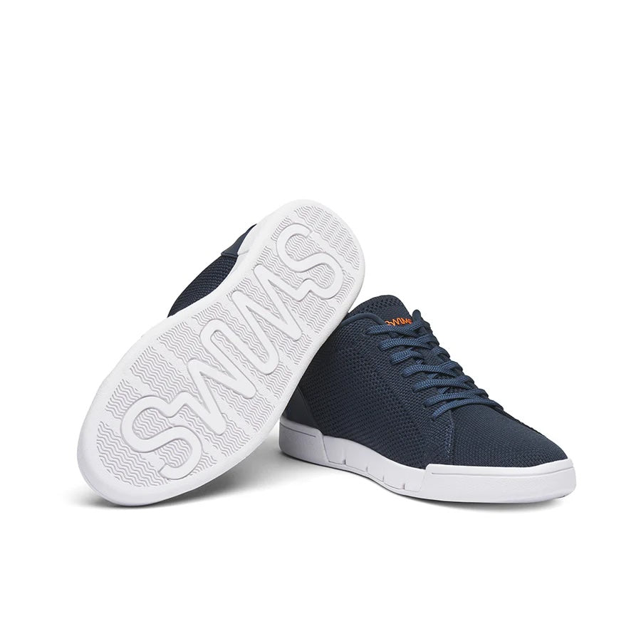 Breeze Tennis Knit - Navy/White